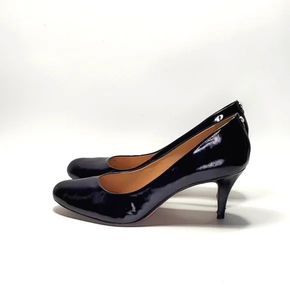 Antonio Melani Fallon Shoes Black Leather Heels Size 10 - Picture 5 of 14